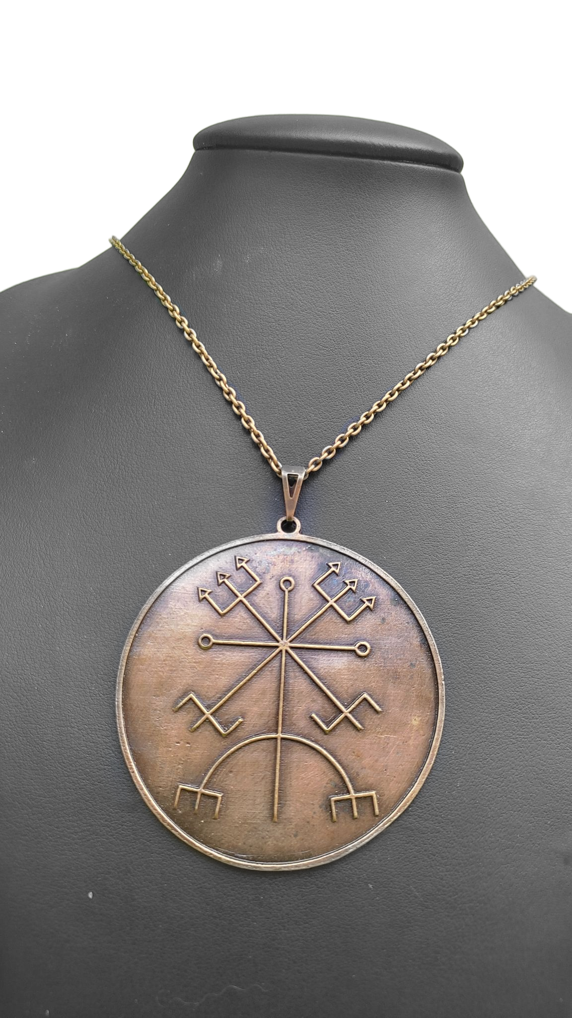 Medalhão ponto riscado de Exu